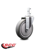 Service Caster 5 Inch Thermoplastic Rubber Wheel Swivel 7/8 Inch Square Stem Caster SCC SCC-SQ20S514-TPRB-78